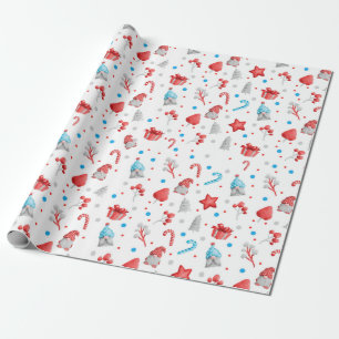 Papel De Presente Padrão de Anões, Presentes, Doces