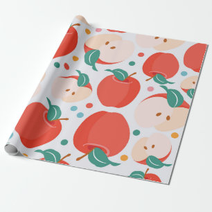 Papel De Presente Padrão de Apple Reprodutivo