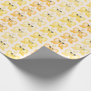 Papel De Presente Padrão de Arco de Pixel em Saltos Altos