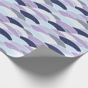 Papel De Presente Padrão de Arco Escalonado Divertido