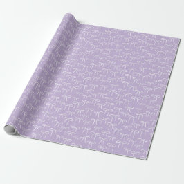 Papel De Presente Padrão de Arcos Simples Púrpura Branco e Lilac