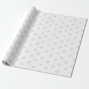 Papel De Presente Padrão de Arte de Linha Botânica Minimalista (7)