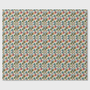 Papel De Presente Padrão de Arte de Salpico de Tinta de Girassol Col