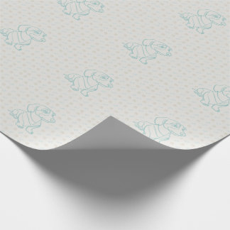 Papel De Presente Padrão de Arte Decorativa de Dachshund