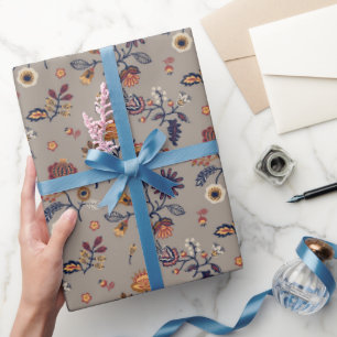 Papel De Presente Padrão de Arte Folclórica