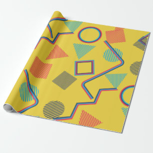 Papel De Presente Padrão De Arte Pop Invisível. Textura Colorida a