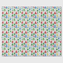 Papel De Presente padrão de árvore
