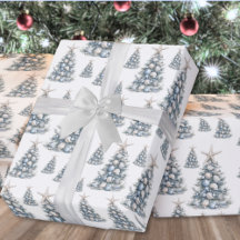 Padrão de árvore de Natal com conchas de praia