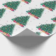 Padrão de Árvore de Natal Minimalista Presente de 