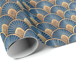 Papel De Presente Padrão de azulejos Art Déco fofo