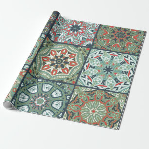 Papel De Presente Padrão de azulejos cerâmicos