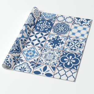 Papel De Presente Padrão de azulejos cerâmicos