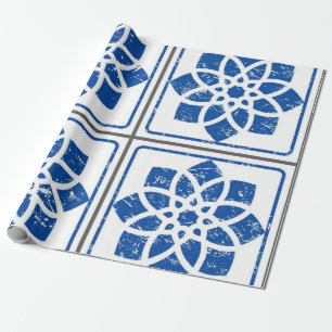 Papel De Presente Padrão de azulejos cerâmicos