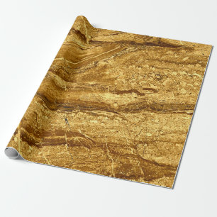 Papel De Presente Padrão de azulejos de ouro natural