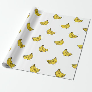 Papel De Presente Padrão de Banana 1