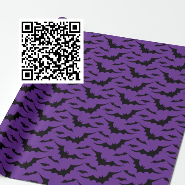 Papel De Presente Padrão de Bat Roxo (Criador carregado)