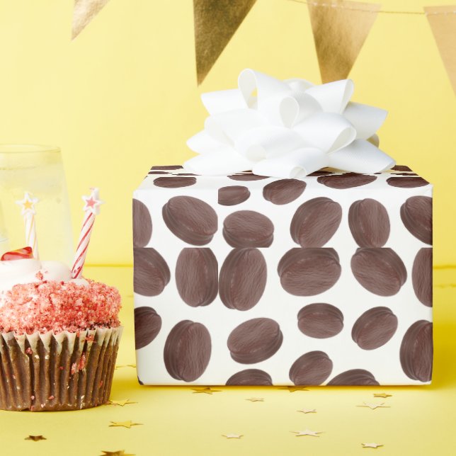 Papel De Presente Padrão de biscoito de chocolate (Festa de aniversário)