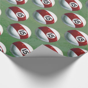 Papel De Presente Padrão de Bola de Piscina 15