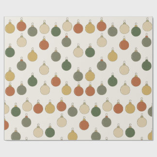 Papel De Presente Padrão de Bolas Redondas			