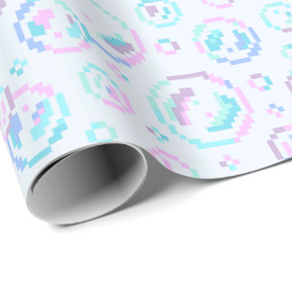 Papel De Presente Padrão de Bolhas de Sabão Pixel