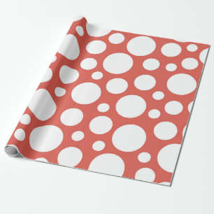 Papel De Presente Padrão de Bolinhas Negrito