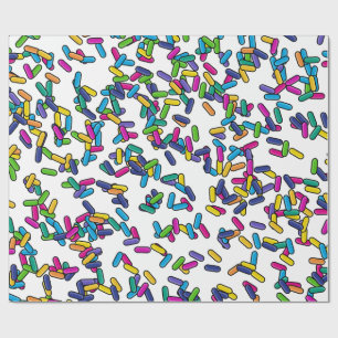 Papel De Presente Padrão de borrifadas espalhadas
