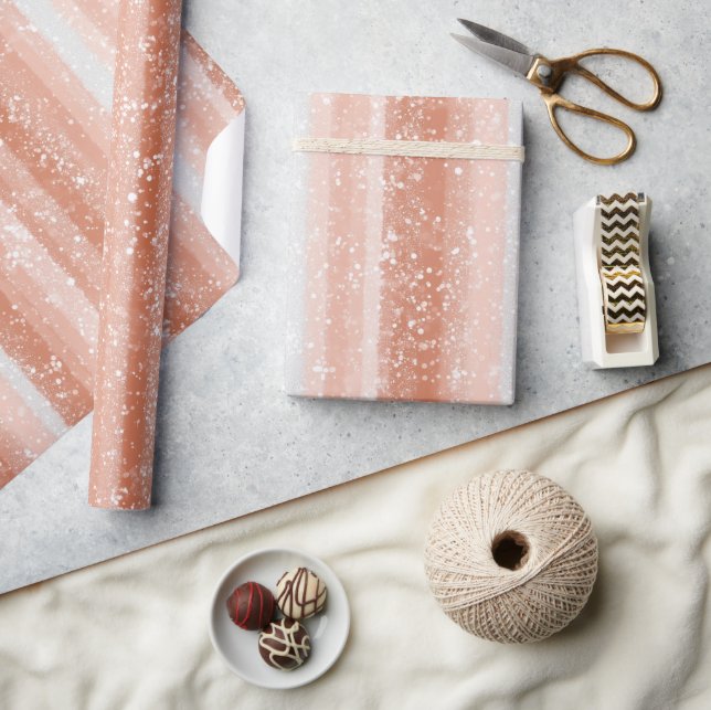 Papel De Presente Padrão de Brilho Branco Rosa Feminino (Artesanato)