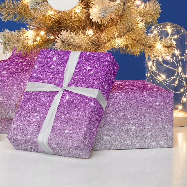 Papel De Presente Padrão de brilho rosa (Feriados)