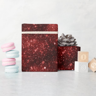 Papel De Presente Padrão de Brilho Rubi Vermelho Brilhante