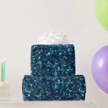Padrão de Brilho Turquesa Oceano Azul Glitter