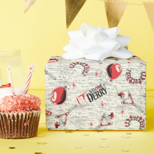 Papel De Presente Padrão de brinquedos para crianças de TI (Festa de aniversário)