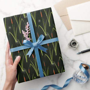 Papel De Presente Padrão de Bunho à Beira Rio