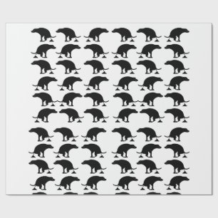 Papel De Presente Padrão de cachorro fazendo cocô engraçado