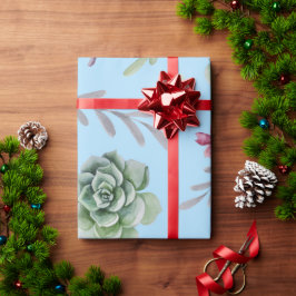 Papel De Presente Padrão de Cacto 10