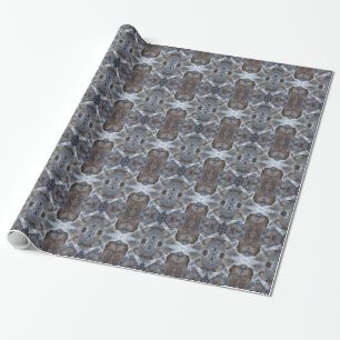 Papel De Presente Padrão de caleidoscópio gelado