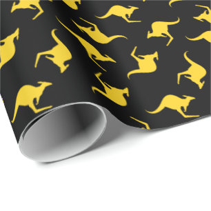 Papel De Presente Padrão de canguru