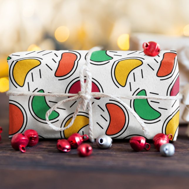 Papel De Presente Padrão de Cartoon Candy (Candy fruit pattern birthday packing gift wrap,gift wrapping paper,return gift wrap paper,paper gift)