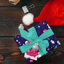 Padrão de Cartoon do Astronauta Espacial