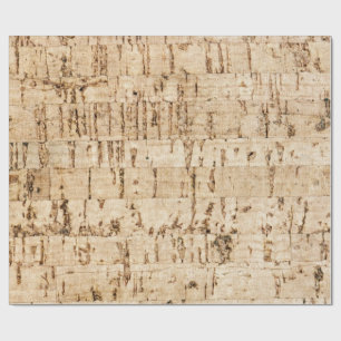 Papel De Presente Padrão de carvalho de cortiça