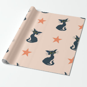 Papel De Presente Padrão de Cat