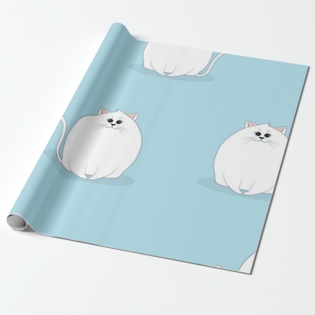 Papel De Presente Padrão de Cat (Desenrolado)