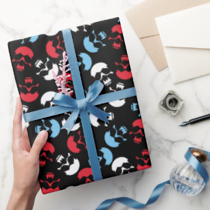 Papel De Presente Padrão de cavidade multicor