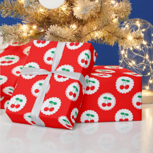 Papel De Presente Padrão de Cereja – Presente e Decoração de Frutas