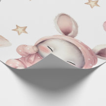 Padrão de Chá de fraldas de Coelhinho de Aquarelas