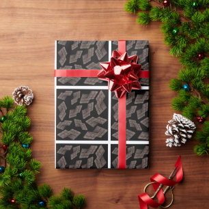 Papel De Presente Padrão de chocolate escuro