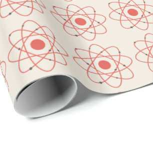 Papel De Presente Padrão de Ciência da Estrutura Atom