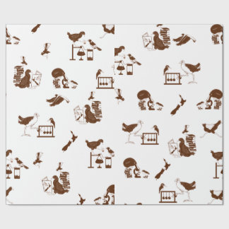 Papel De Presente Padrão de ciência de aves da Nova Zelândia