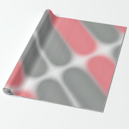 Papel De Presente Padrão de Cinza rosa abstrato