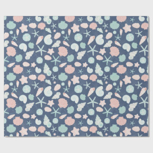Papel De Presente padrão de conchas