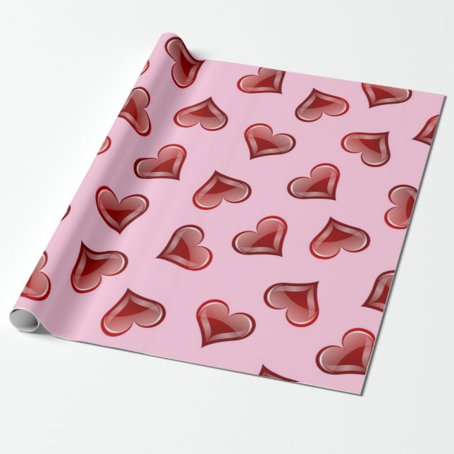 Papel De Presente Padrão de copas (Desenrolado)
